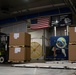 The 305th Aerial Port Squadron palletize food rations to the U.S. European Command area of operations