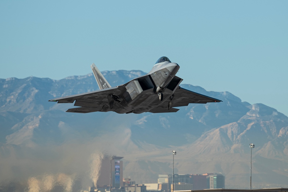 Nellis AFB Take offs Jan 2025