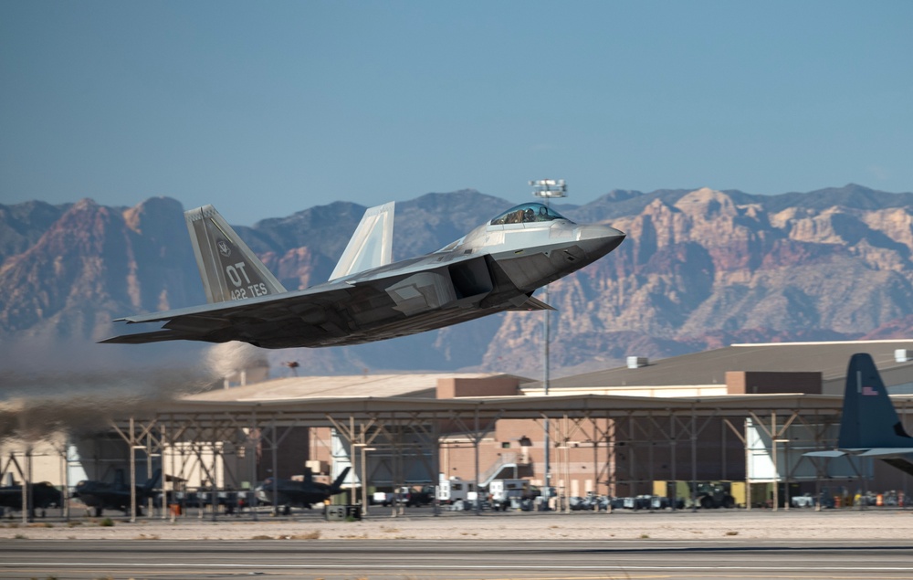 Nellis AFB Take offs Jan 2025