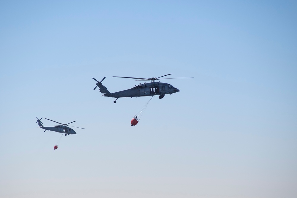 HSC-3 Prepares to Support Firefighting Efforts in Los Angeles County