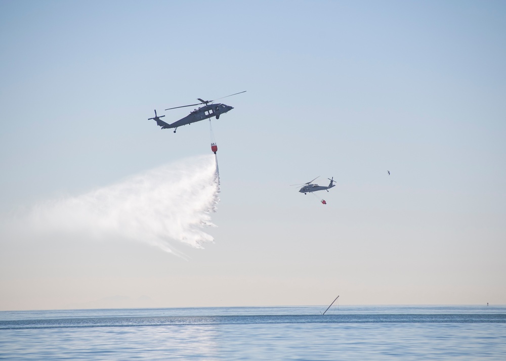 HSC-3 Prepares to Support Firefighting Efforts in Los Angeles County