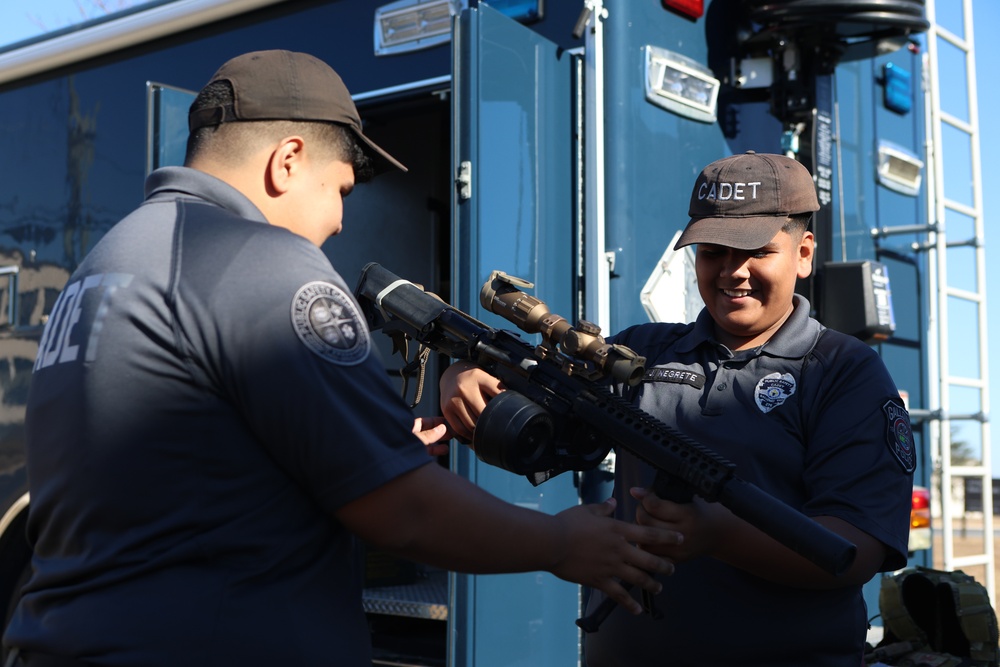 Galloway Township Police Department Public safety cadets Base Tour