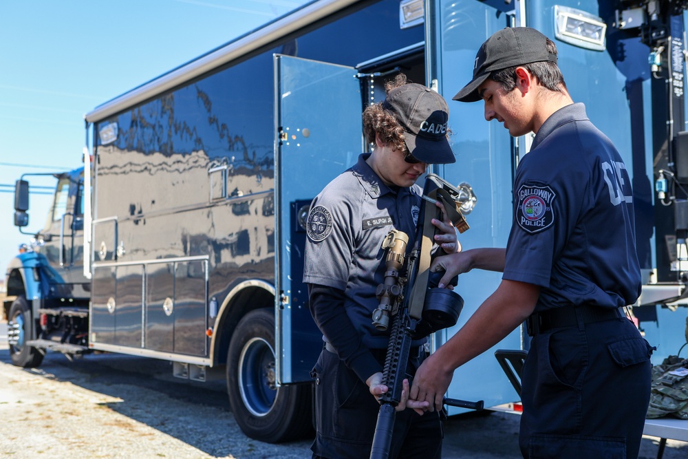 Galloway Township Police Department Public safety cadets Base Tour