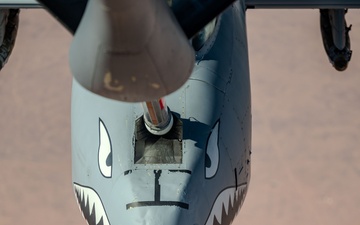 A-10 Thunderbolt II aircraft conduct “show of presence” mission over USCENTCOM AOR