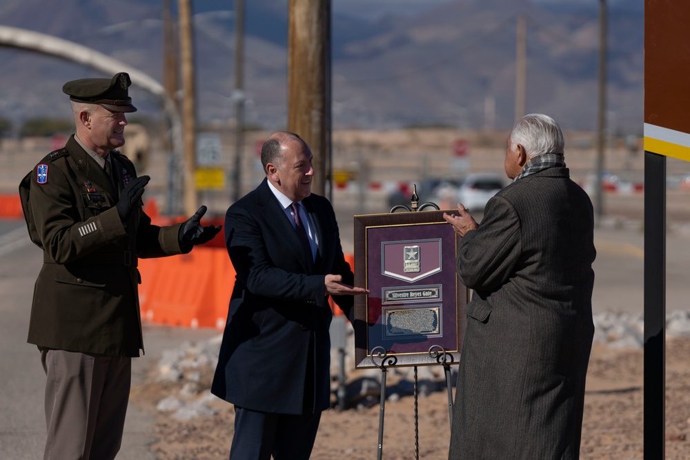 Fort Bliss Renames Gate to Honor Former Congressman Silvestre Reyes