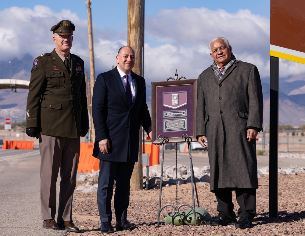 Fort Bliss Gate Renamed to Honor Former Congressman Reyes