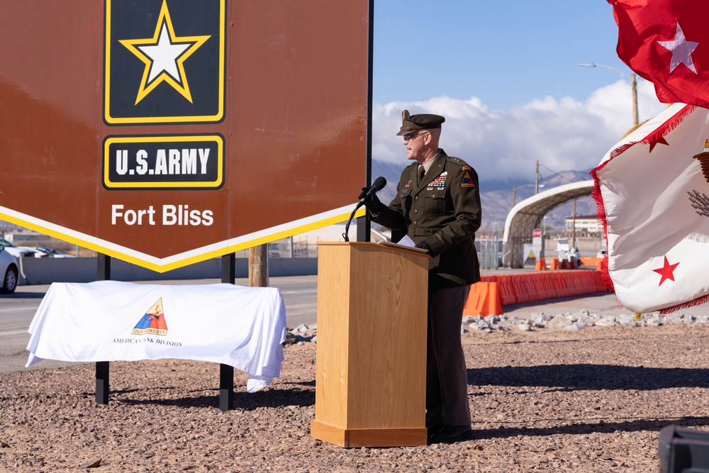 Fort Bliss Gate Renamed to Honor Former Congressman Reyes