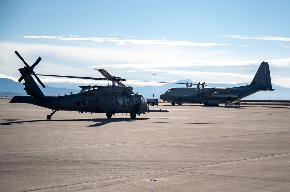 Maj. Gen. Gregory Kreuder, 19th Air Force Commander, flew a HH60W