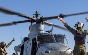 USMC Helicopters Prepare to Provide Firefighting Support