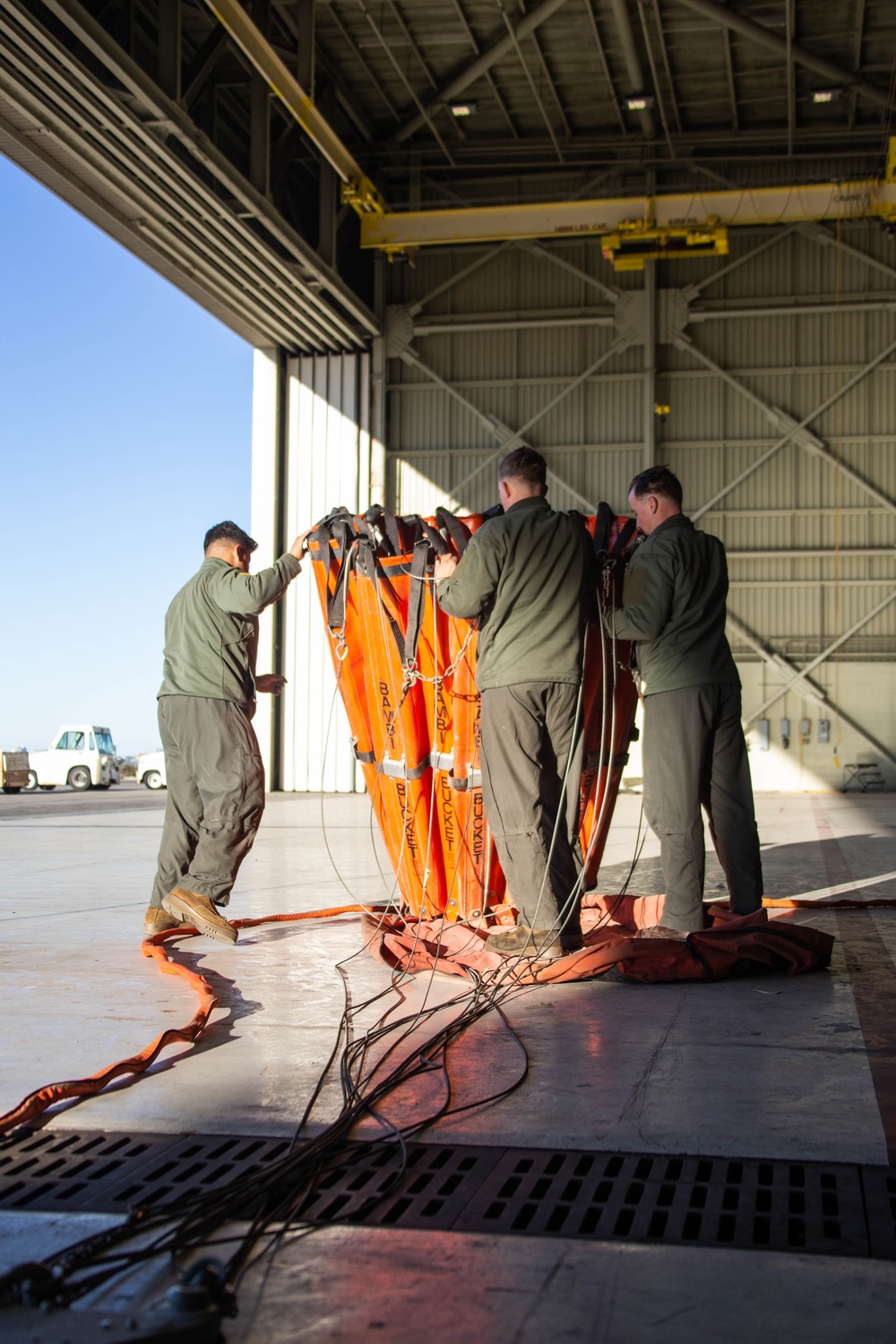 USMC Helicopters Prepare to Provide Firefighting Support