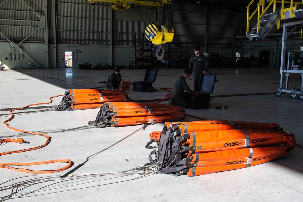 USMC Helicopters Prepare to Provide Firefighting Support