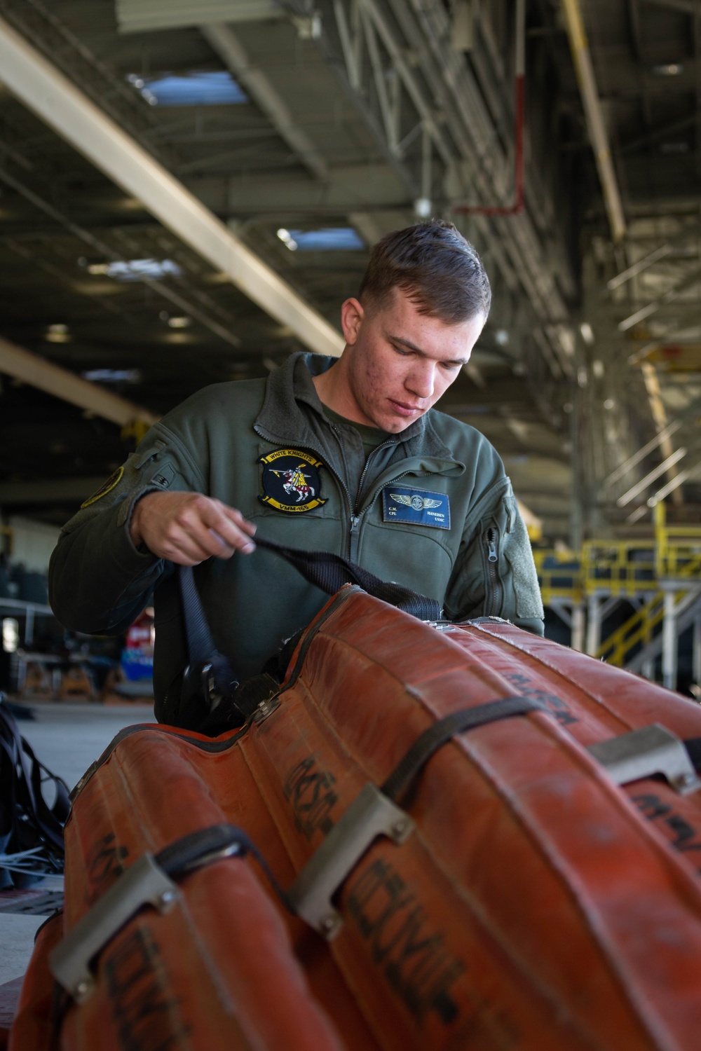 USMC Helicopters Prepare to Provide Firefighting Support