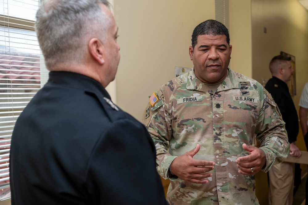 Adm. Jim Waters visits Military Entrancing Processing Station San Antonio