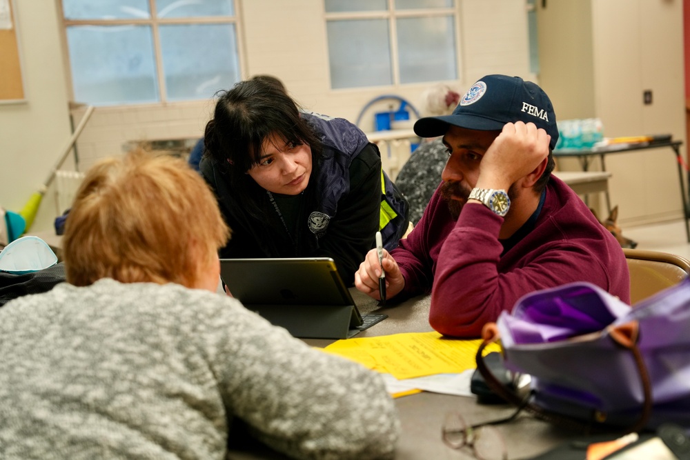 FEMA Staff Help People Apply for Assistance