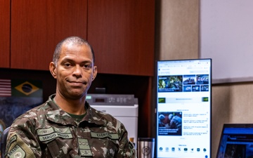 Brazilian army Col. Sergio Reis Matos builds the future of U.S., Brazil defense cooperation