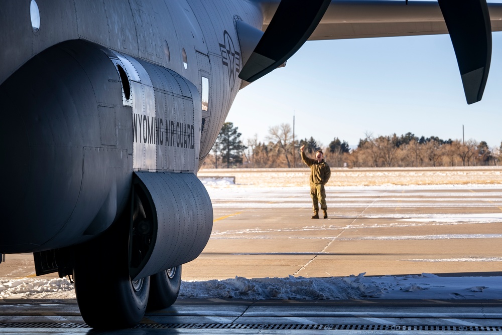 Wyoming National Guard activates C-130s to fight LA wildfires