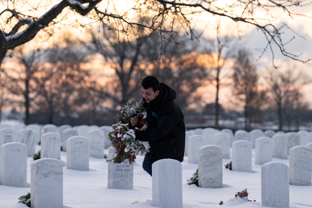 Wreaths Out at Arlington National Cemetery 2025