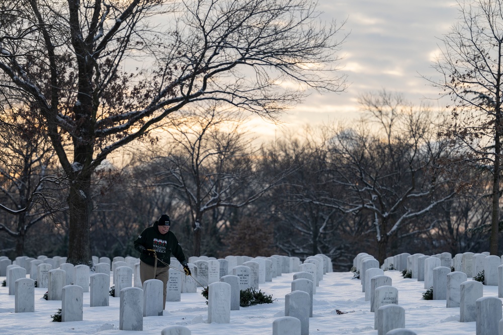 Wreaths Out at Arlington National Cemetery 2025