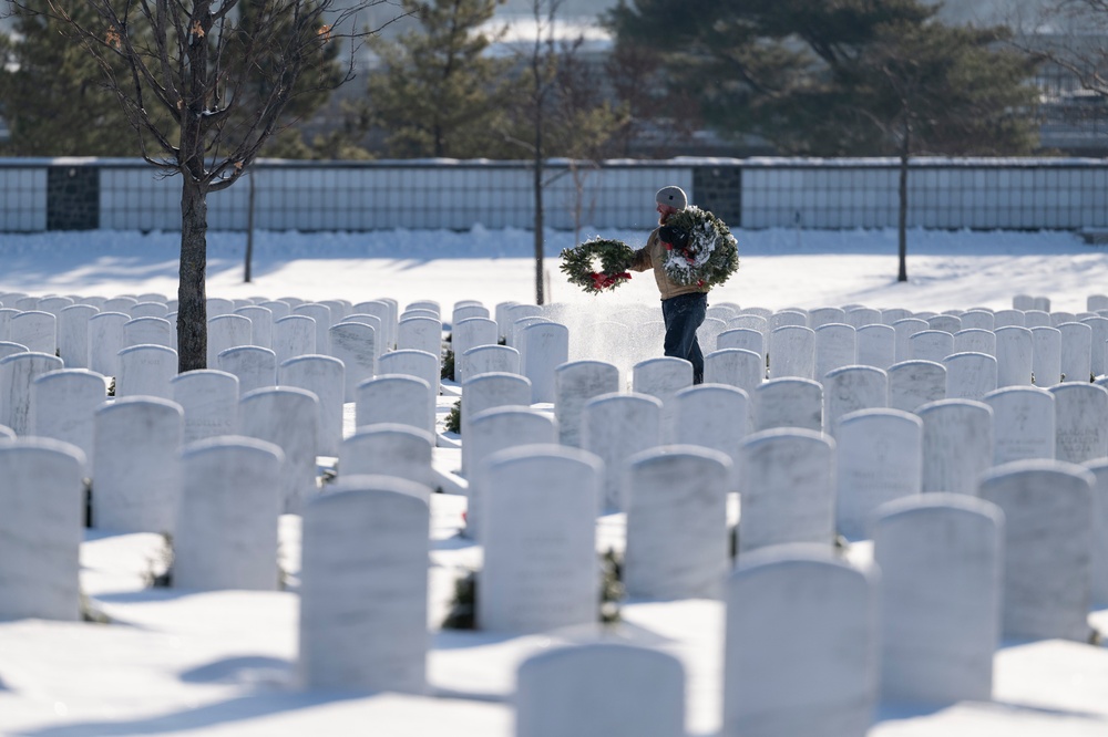 Wreaths Out at Arlington National Cemetery 2025