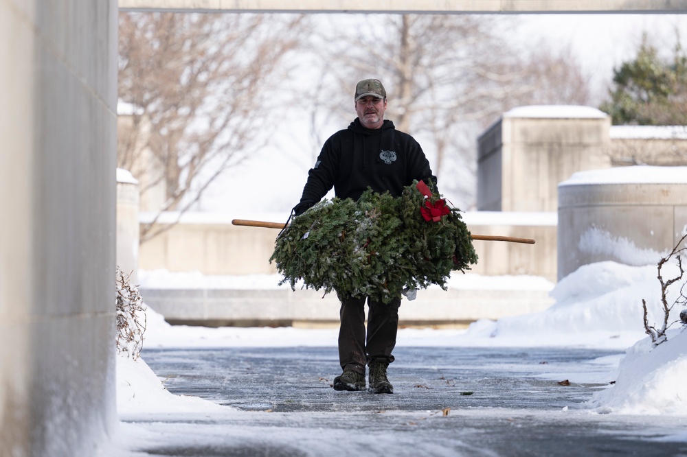 Wreaths Out at Arlington National Cemetery 2025