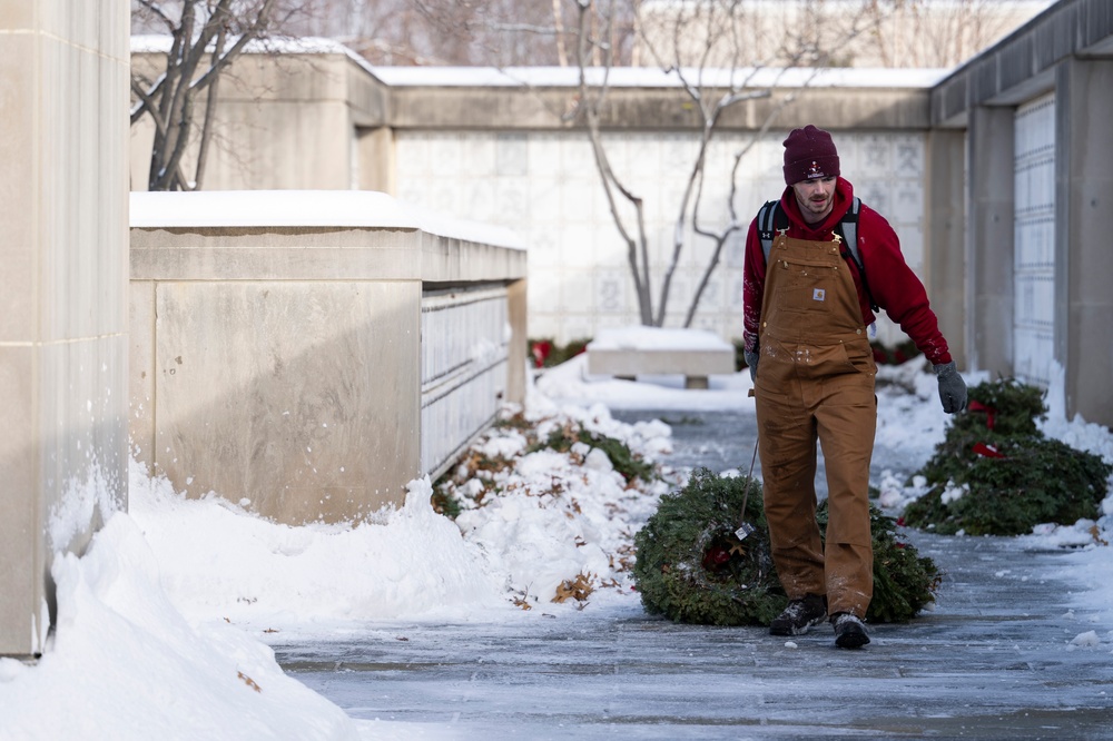 Wreaths Out at Arlington National Cemetery 2025