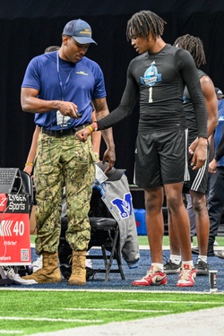 Navy sponsors the National Combine at the Navy All-American Bowl [Image 1 of 5]