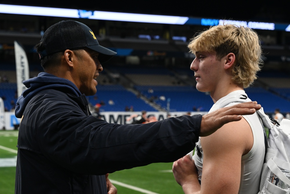 Navy sponsors the National Combine at the Navy All-American Bowl