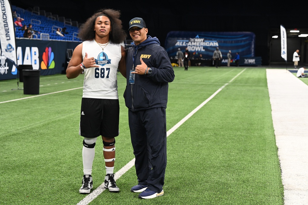 Navy sponsors the National Combine at the Navy All-American Bowl