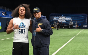 Navy sponsors the National Combine at the Navy All-American Bowl