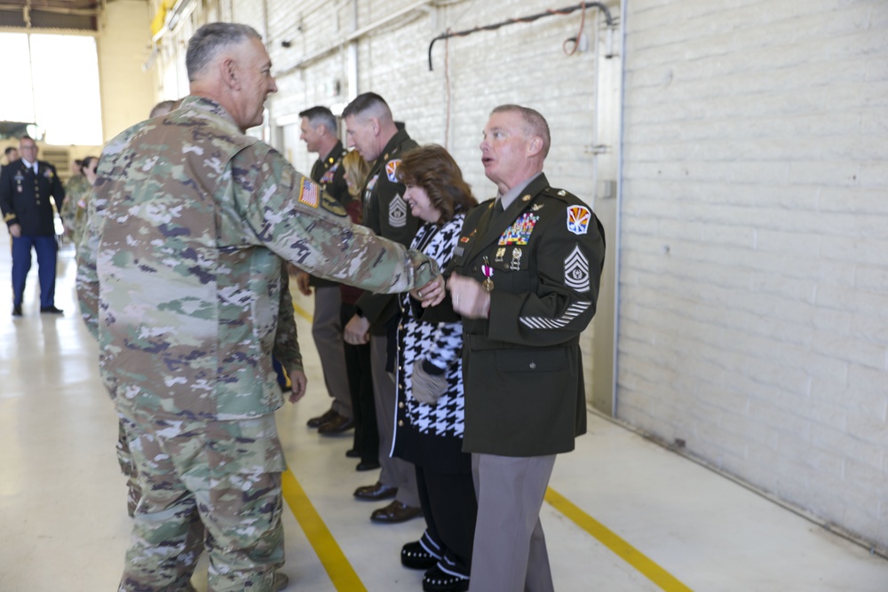 Command Sgt. Maj. Michael Arnold  Retirement Ceremony for the 98th Aviation Troop Command