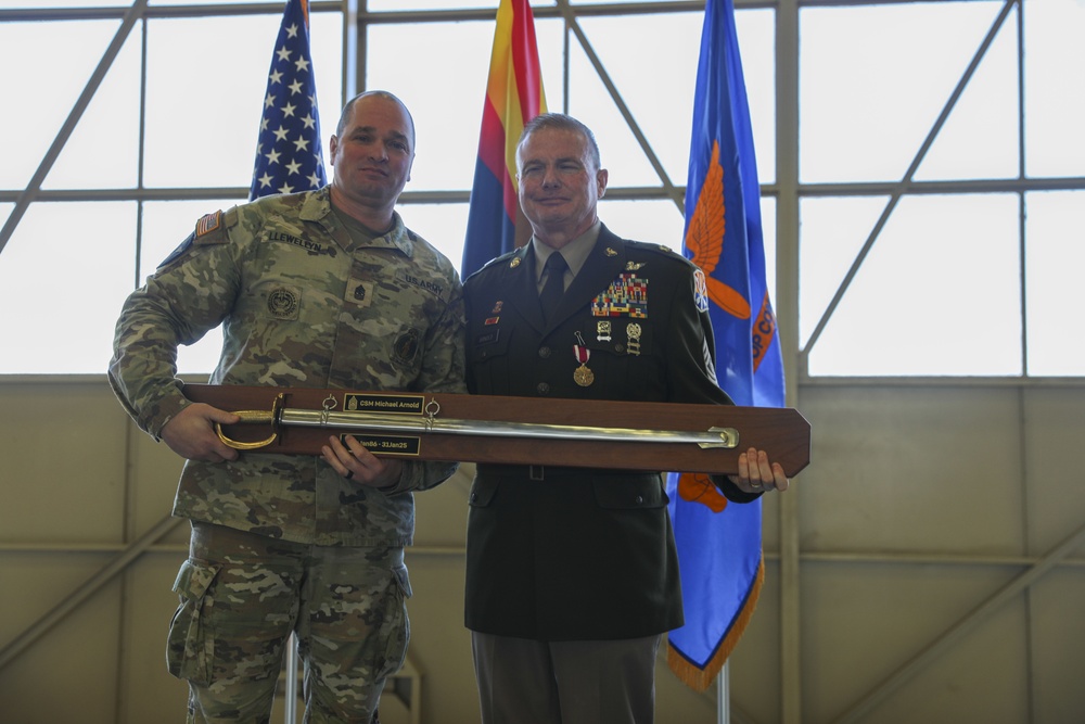 Command Sgt. Maj. Michael Arnold  Retirement Ceremony for the 98th Aviation Troop Command