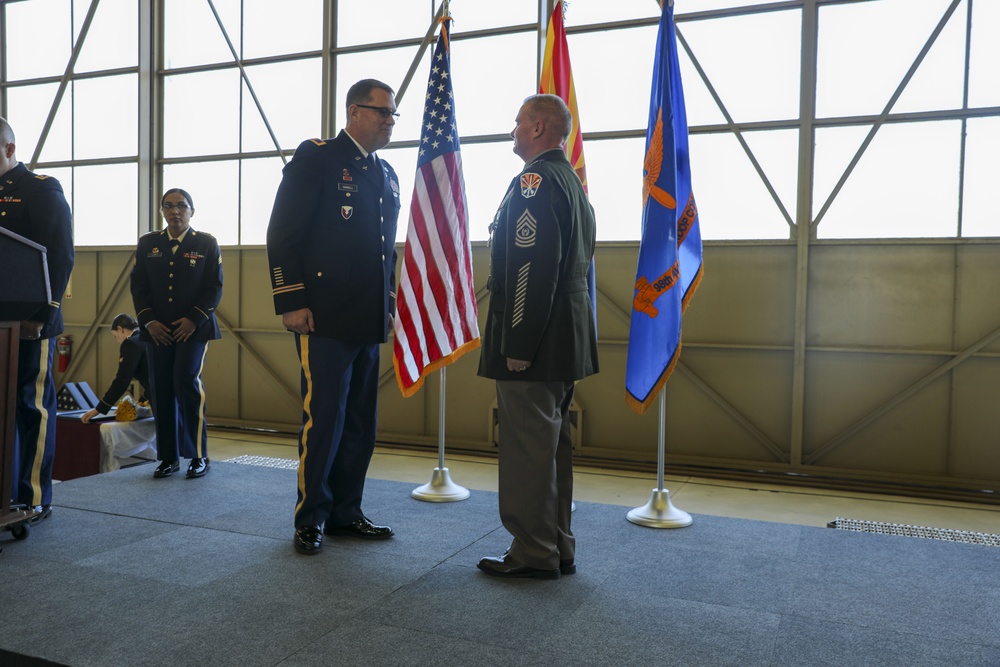 Command Sgt. Maj. Michael Arnold  Retirement Ceremony for the 98th Aviation Troop Command