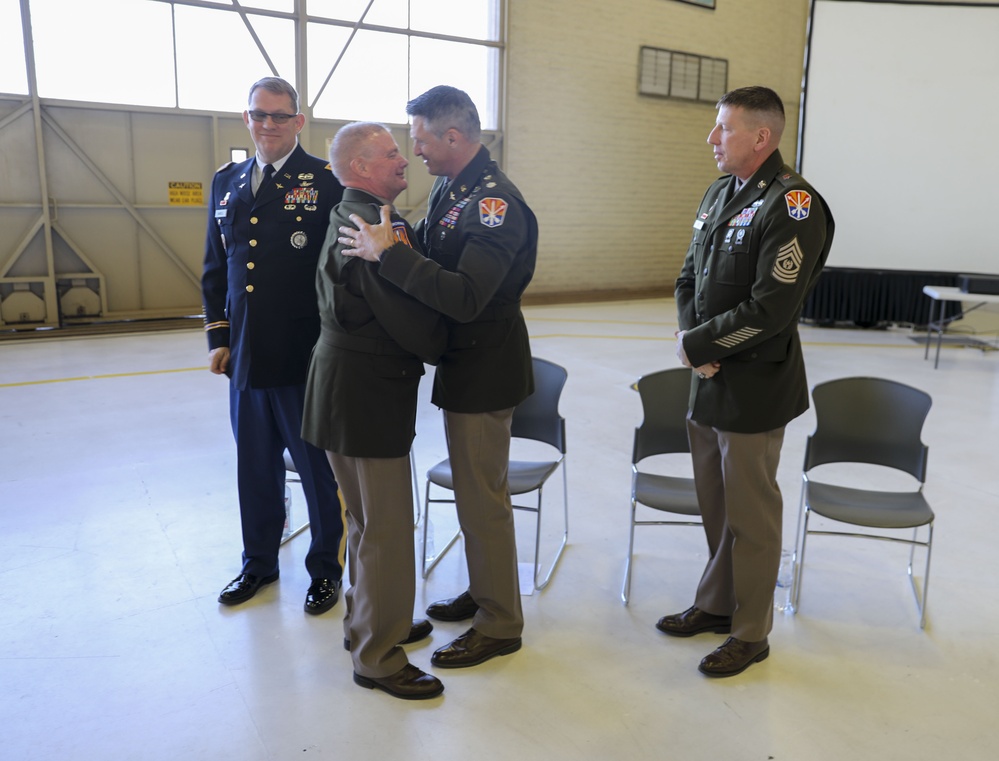 Command Sgt. Maj. Michael Arnold  Retirement Ceremony for the 98th Aviation Troop Command