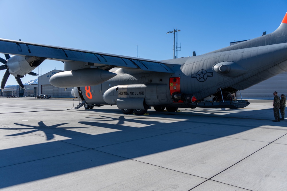 Nevada Air National Guard departs to fight California wildfires