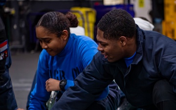 Nimitz Sailors Participate in a Mass Casualty Drill