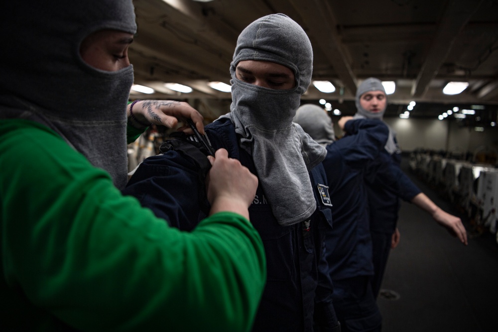 Nimitz Sailors Apply Tourniquets During a Medical Training Competition