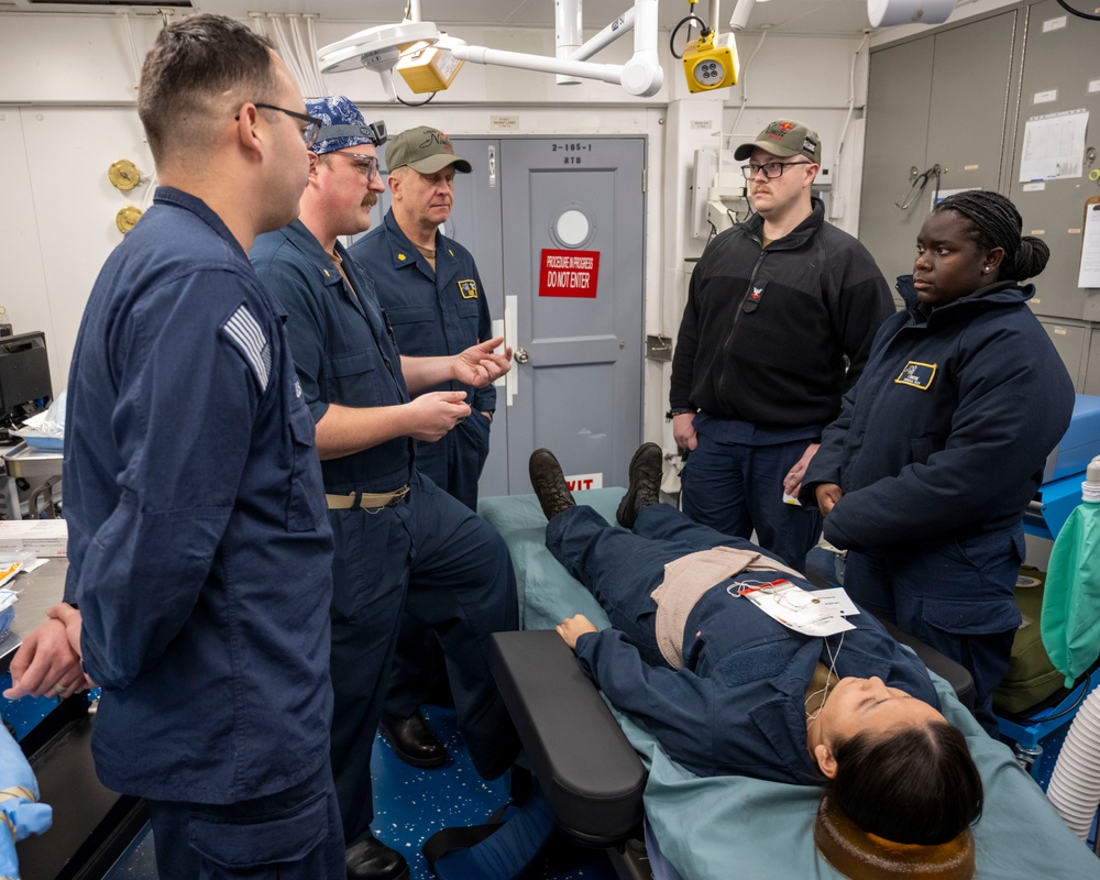 Nimitz Sailors Participate in a Mass Casualty Drill