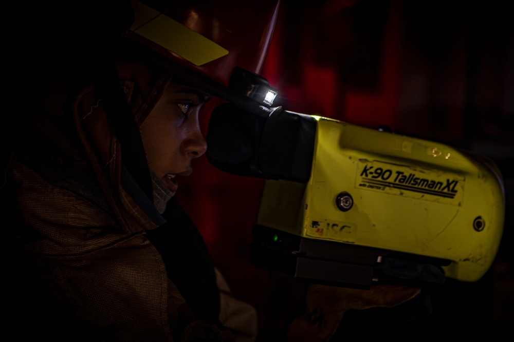 Nimitz Sailors Participate in a General Quarters Drill