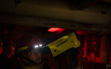 Nimitz Sailors Participate in a General Quarters Drill