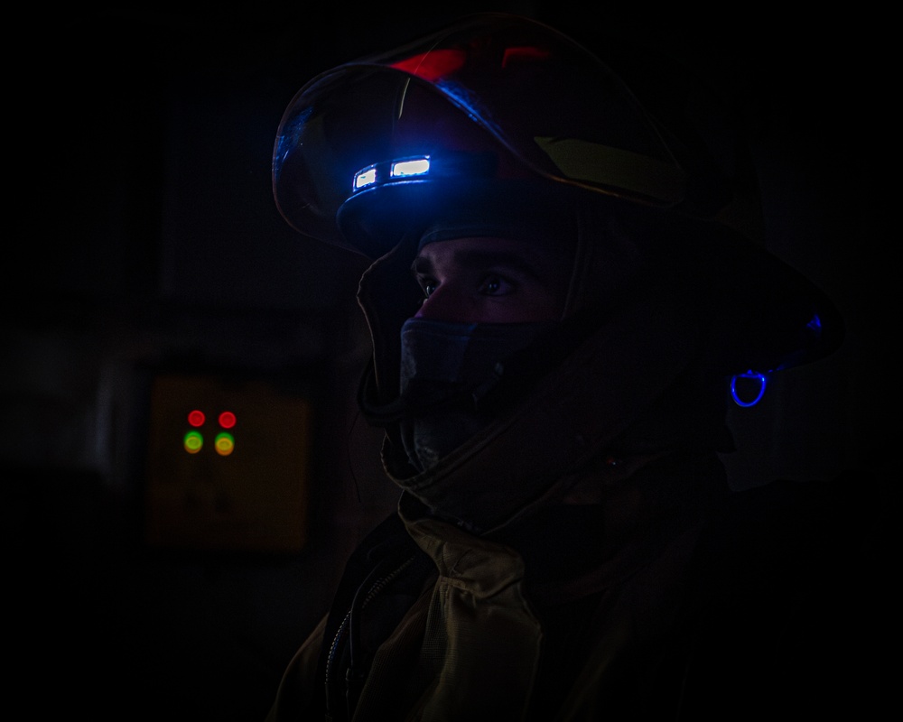 Nimitz Sailors Participate in a General Quarters Drill