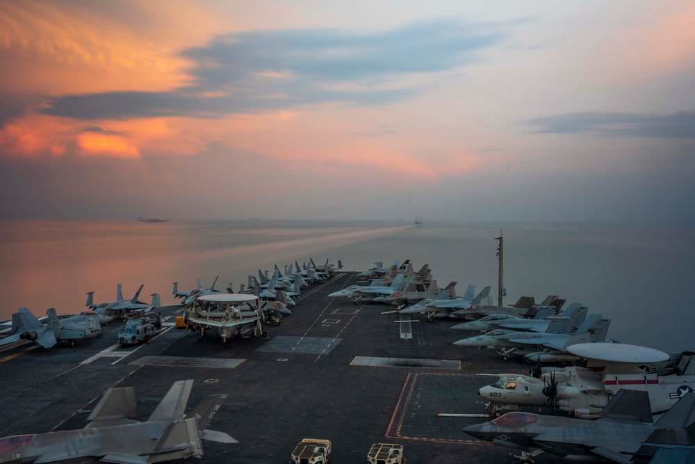 USS Carl Vinson (CVN 70) Transits the Strait of Malacca