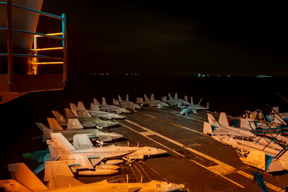 USS Carl Vinson (CVN 70) Transits the Strait of Malacca