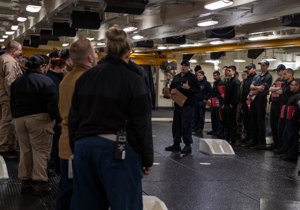 Nimitz Sailors Conduct a Zone Inspection