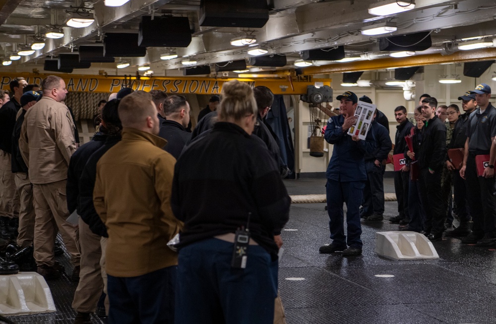 Nimitz Sailors Conduct a Zone Inspection