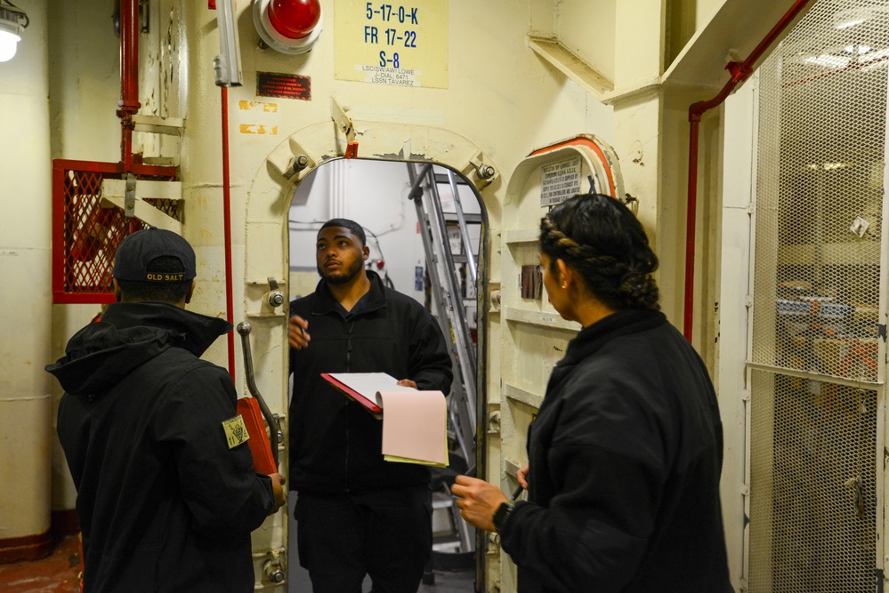 Nimitz Sailors Conduct Zone Inspections