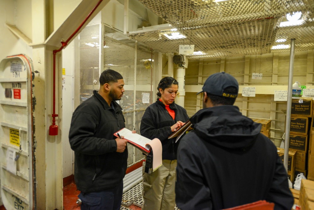 Nimitz Sailors Conduct Zone Inspections