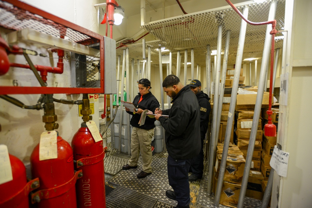 Nimitz Sailors Conduct Zone Inspections