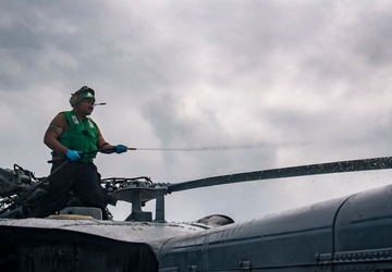 USS Sterett conducts routine operations as part of the Carl Vinson Carrier Strike Group