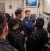 Sailors from JS Haguro (DDG 180) tour the USS America (LHA 6)