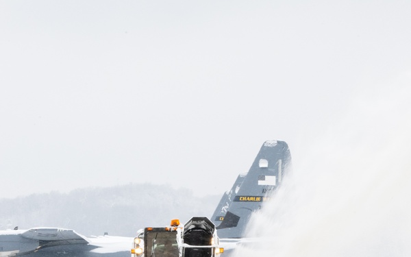 Clearing Snow at Charlie West